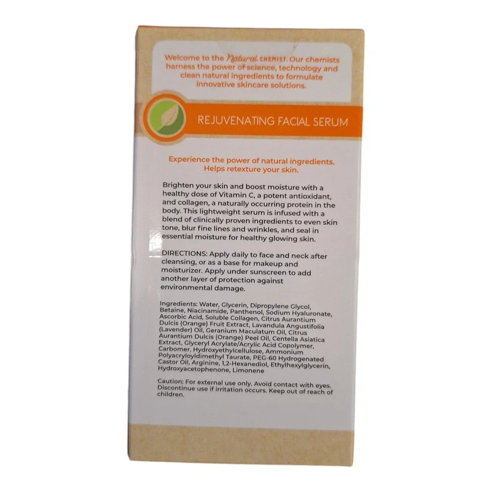 Natural‎ Chemist Vitamin C Rejuvenating Facial Serum W/Collagen 1.69 fl oz,50 ML